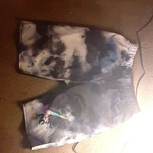 2 piece(shorts and shirt) tie-dye
